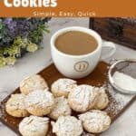 Pinterest image for Almond Sugar Cookies.