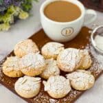 Pinterest image for Almond Sugar Cookies.