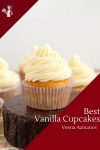Make light and airy vanilla cupcakes with this cupcake recipe in vanilla flavor.