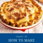 Pinterest image for double pie crust.