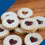 Pinterest image for jam cookies