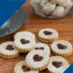 Pinterest image for linzer cookies