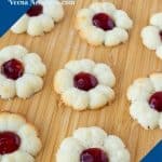 Pinterest image for Jam cookies