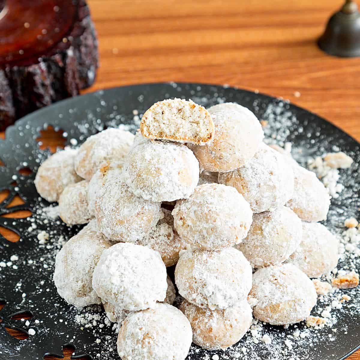 Cranberry Pecan Snowball Cookies