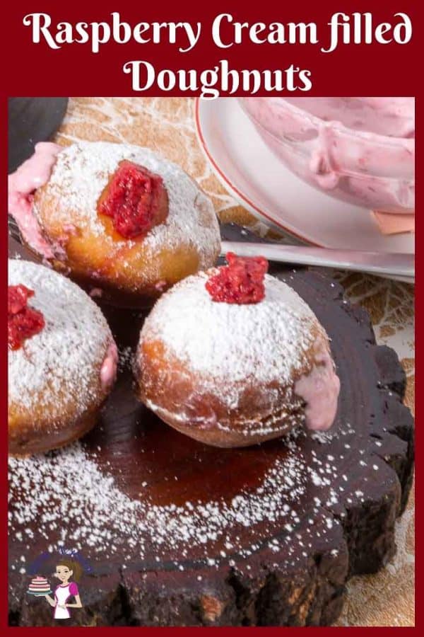 Learn to deep-fried doughnuts filled with raspberry and cream
