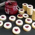 Raspberry Linzer Cookies