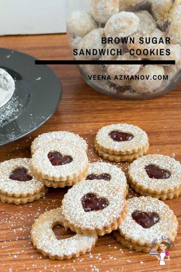 How to Make brown sugar cookies sandwiched with jam in between.