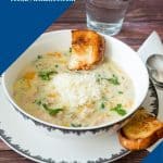 Pinterest image for chicken soup