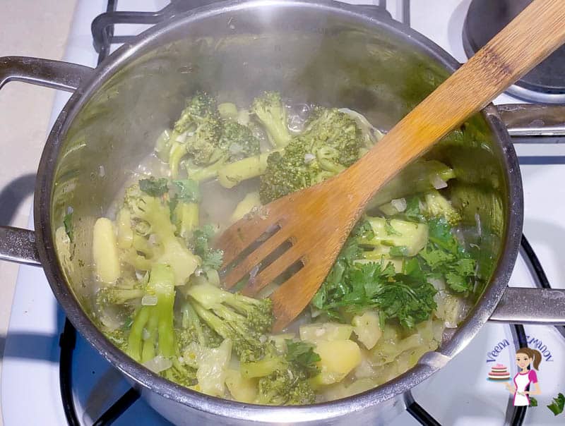 cook the broccoli until soft