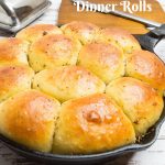 Pinterest image for Dinner Rolls - Garlic Butter Herbs.