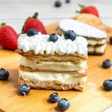 French Pastry Napoleon Mille Feuille