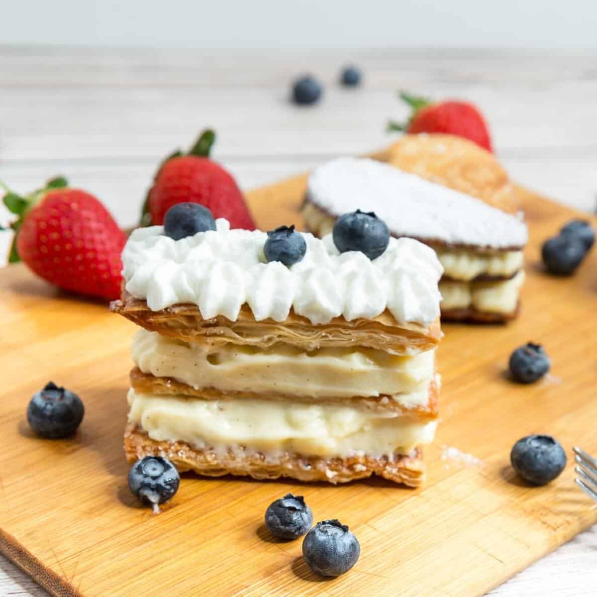 French Pastry Napoleon Mille Feuille
