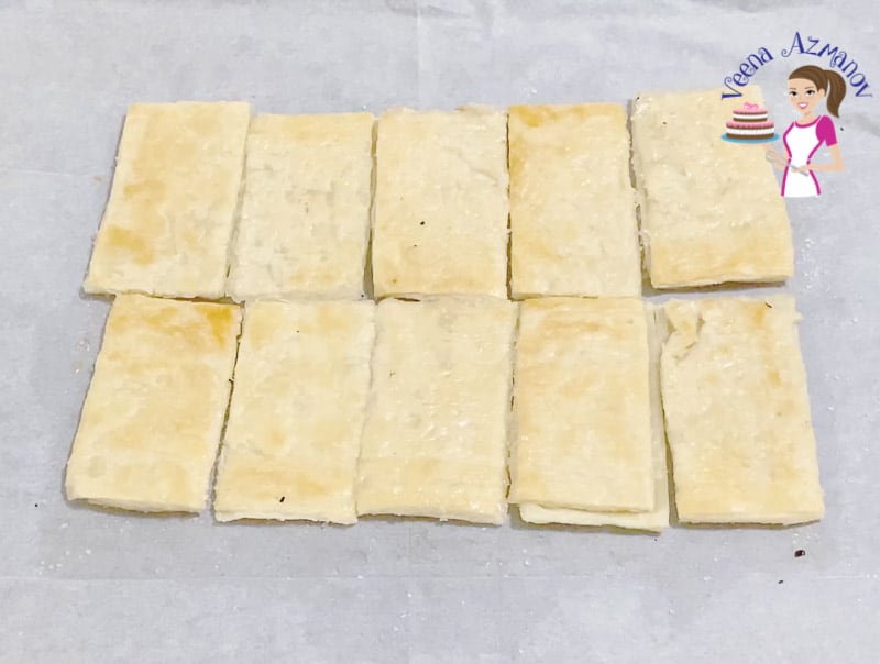 How to cut puff pastry for napoleon mille feuilles