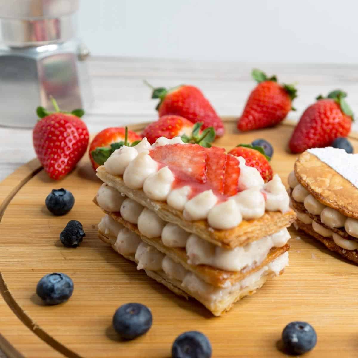 Strawberry Mille-Feuille – Napoleon pastry