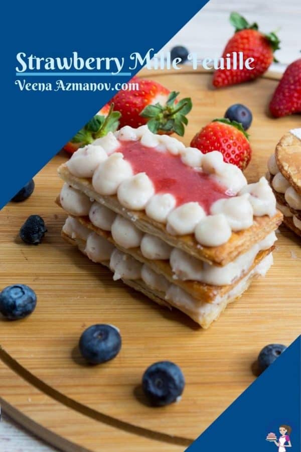 Pinterest image for mille feuille