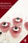 How to make panna cotta at home with Blackberries