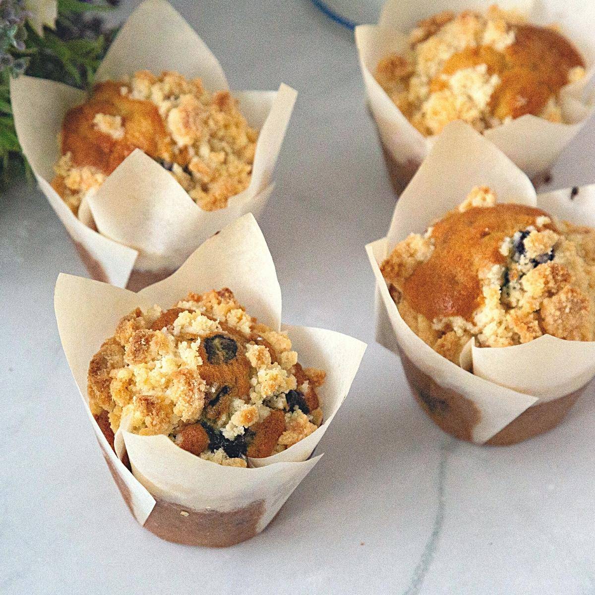 Muffins on the table.