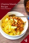 Indian Curry Masala Made with Chick peas in coconut milk
