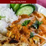 Pinterest Image for Indian Butter Chicken Murgh Makhani.