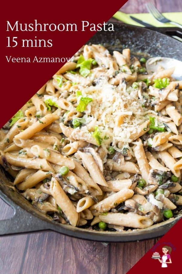 How to Make 15 Min Pasta with Peas and Mushrooms