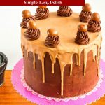 Pinterest image for Coffee Chocolate Cake.