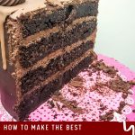 Pinterest image for Coffee Chocolate Cake.