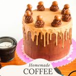 Pinterest image for Coffee Chocolate Cake.