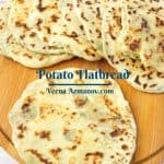 Pinterest image for flatbread.