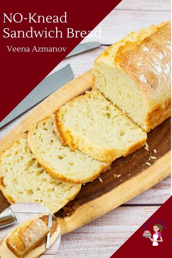 Homemade Sandwich Bread that a no-knead recipe