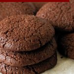 Pinterest image for chocolate fudge cookies.