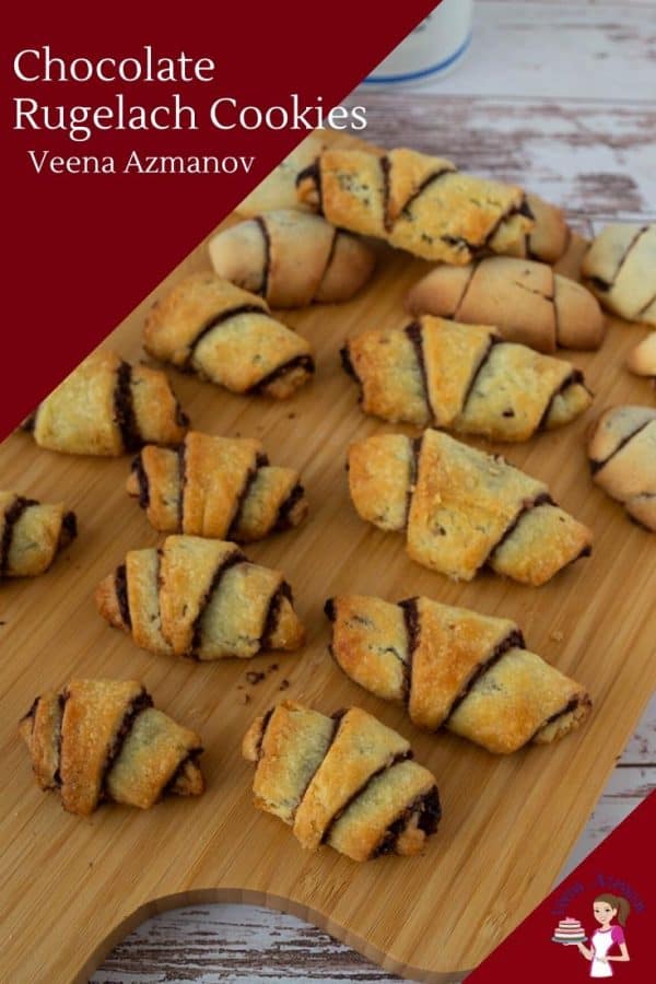 How to make rugelach, Jewish cream cheese cookies with chocolate
