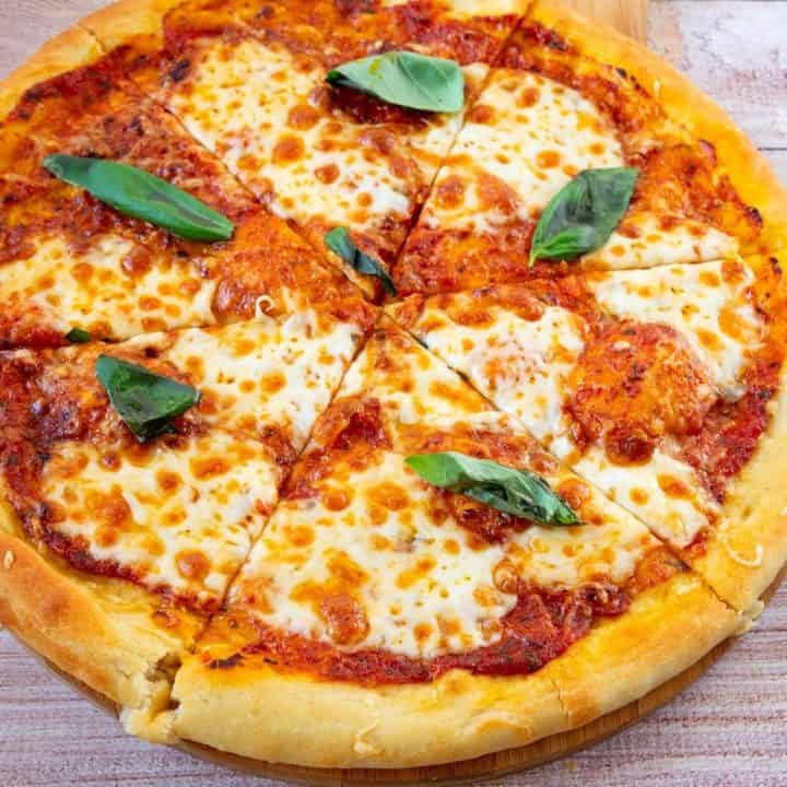 Classic Pizza Margherita with Homemade Pizza Dough - Veena Azmanov Kitchen