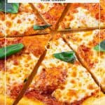 Pinterest image for pizza Margherita.