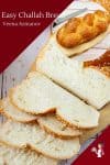 Homemade Braided Bread called Challah or Hala made with 4 strands