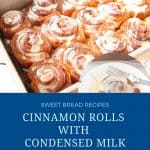 Pinterest image for cinnamon rolls.