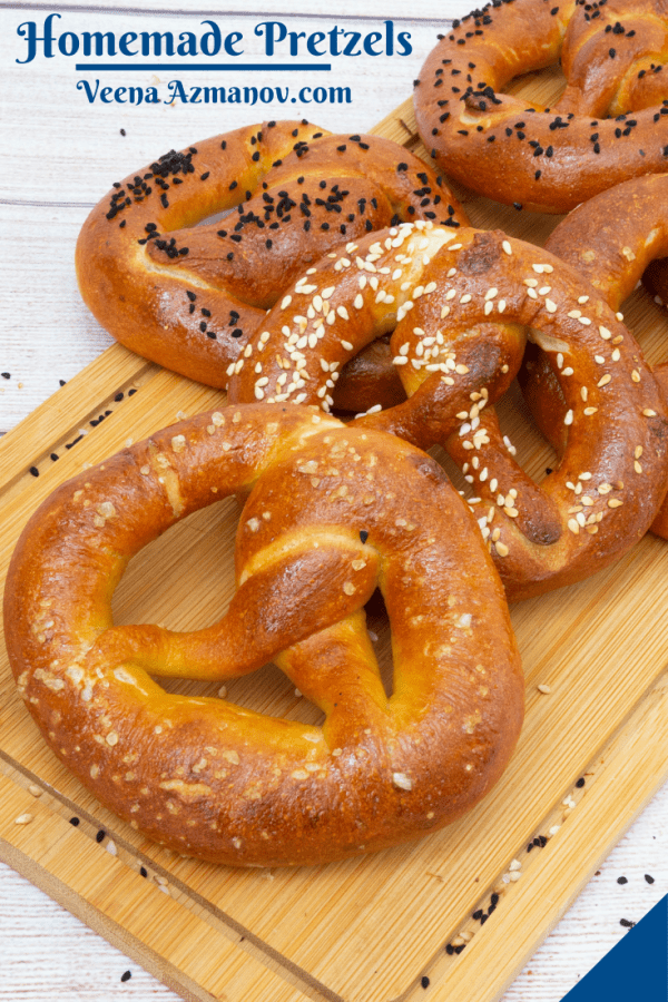 Pinterest image for pretzels.