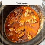 Pinterest image for curry with goat meat mutton.