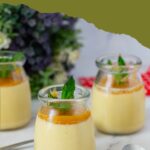 Pinterest image for Mango Panna Cotta Dessert.