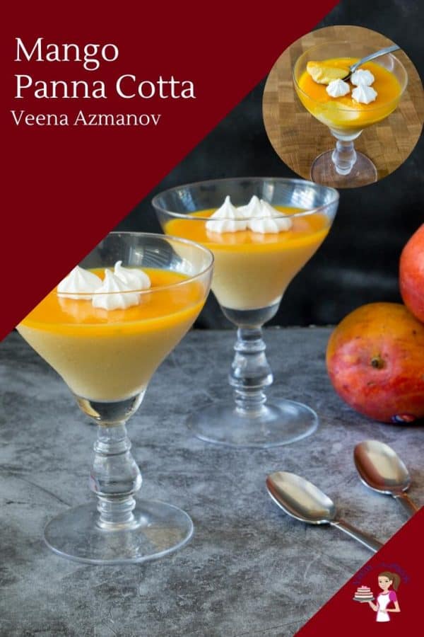 Easy Panna Cotta Recipein 15 minutes with Mangoes and Jello
