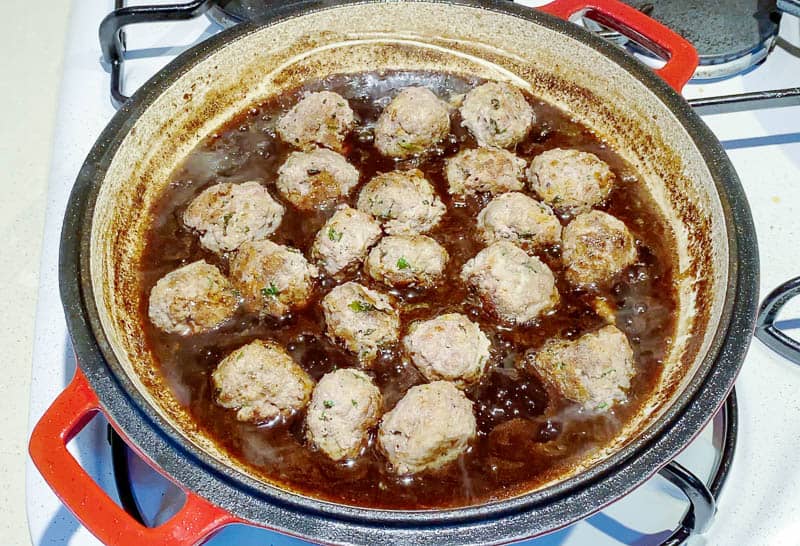 Meatballs with Balsamic Sauce Progress Pictures12