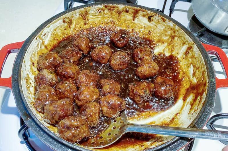 Meatballs with Balsamic Sauce Progress Pictures14