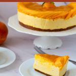 Pinterest image for no-bake mango cheesecake.