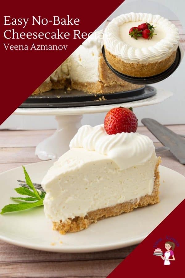 Cheesecake recipe from scratch, no-bake recipe, vanilla flavor
