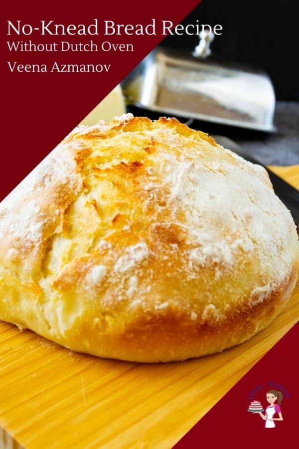 Homemade Bread - No Knead Recipe without a Dutch Oven