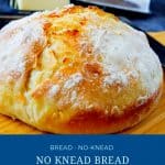 Pinterest image for no dutch oven bread.
