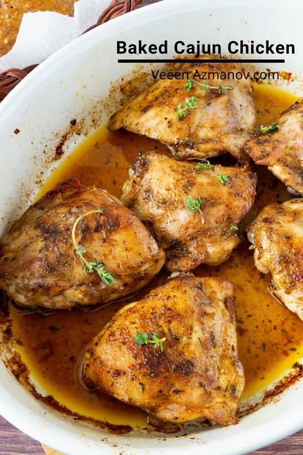 Easy Baked Chicken with Cajun Seasoning in just 40 mins