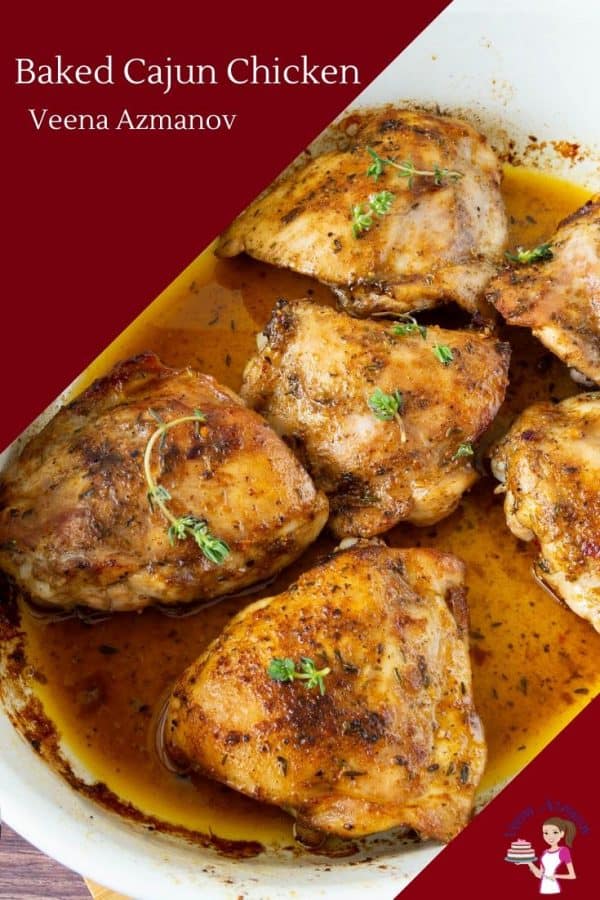 Easy Baked Chicken with Cajun Seasoning in just 40 mins