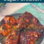 Pinterest image for Baked Cajun Chicken Recipe.