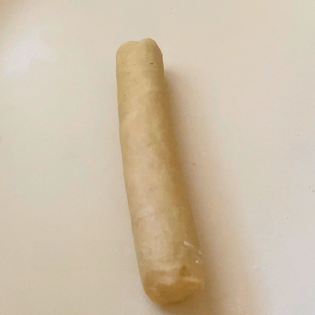 A log of cookie dough for slicing.
