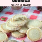 Pinterest image for slice-and-bake cardamom cookies.